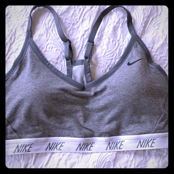 Nike Tops - Nike sports bra gray size large Nike Tops - Nike sports bra gray size large